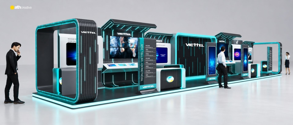 THIẾT KẾ BOOTH TRIỂN LÃM VIETTEL